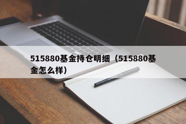 515880基金持仓明细（515880基金怎么样）